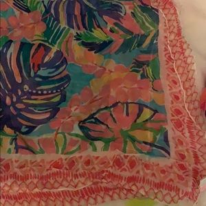 Lilly Pulitzer scarf print Exotic Gardens